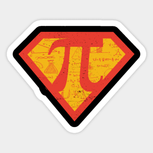 Super hero Scientist Mathematic Lover Pi Day 3.14 Science Teacher Sticker